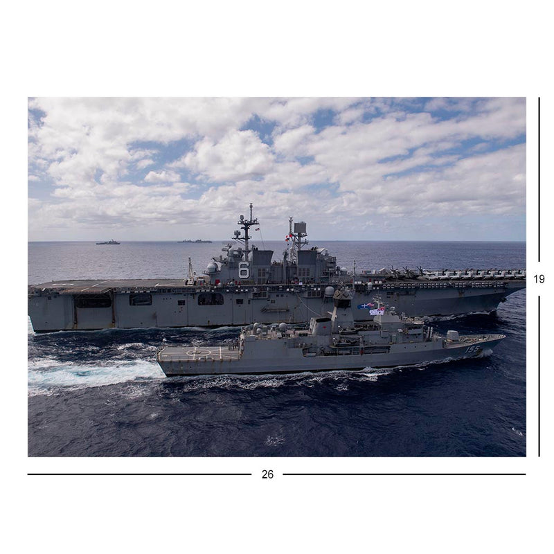 USS America Assault Carrier Refueling Jigsaw Puzzle