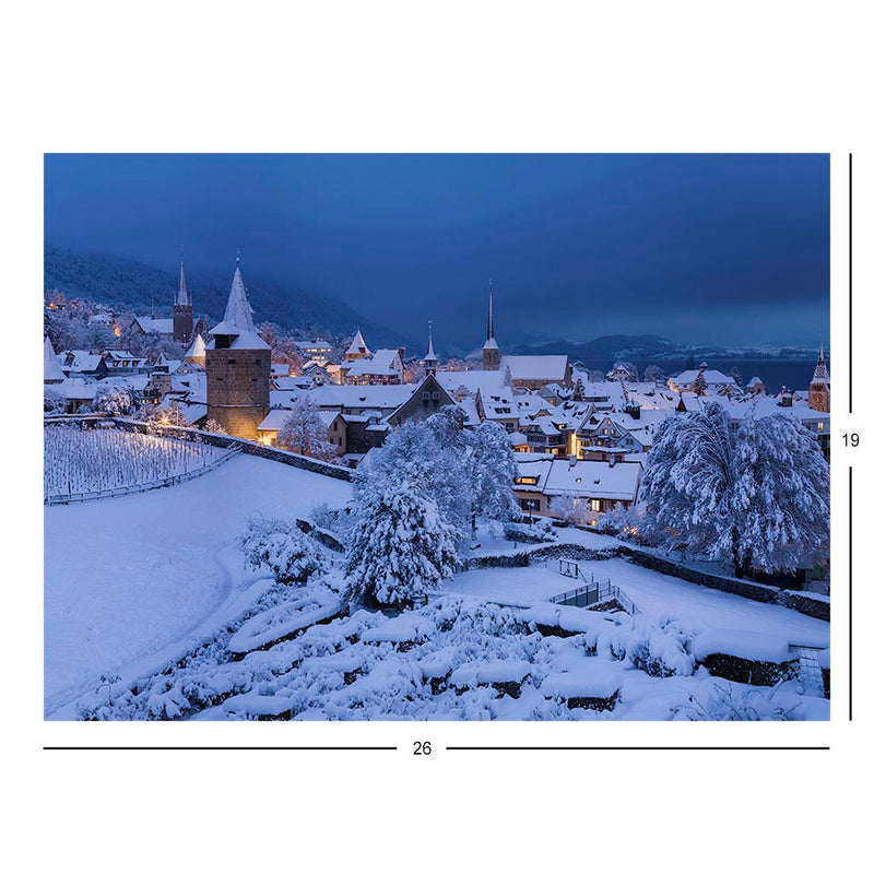 Zug, Switzerland At Blue Hour Jigsaw Puzzle