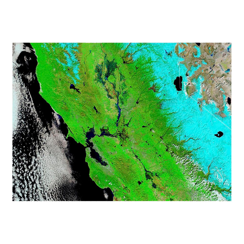 Terra Satellite Image of Atmospheric Rivers in California Jigsaw Puzzle