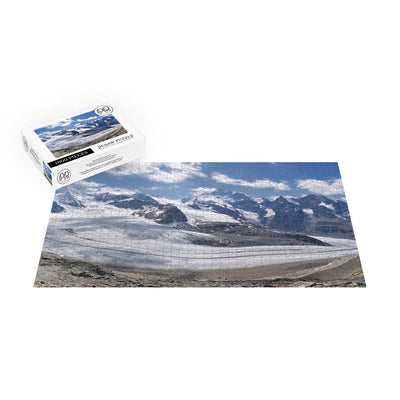 Bernina Range and Morteratsch Glacier, Diavolezza, Switzerland Jigsaw Puzzle