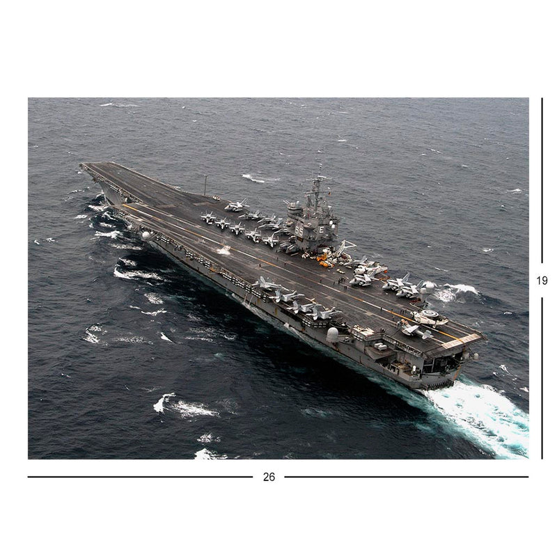Aircraft Carrier USS Enterprise (CVN 65) Steams Through the Atlantic Ocean After Visiting Portsmouth, England Jigsaw Puzzle