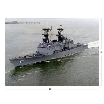 Guided Missile Destroyer USS Kidd (DDG 993) In Chesapeake Bay Jigsaw Puzzle