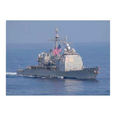 USS Bunker Hill Guided Missile Cruiser South China Sea Jigsaw Puzzle