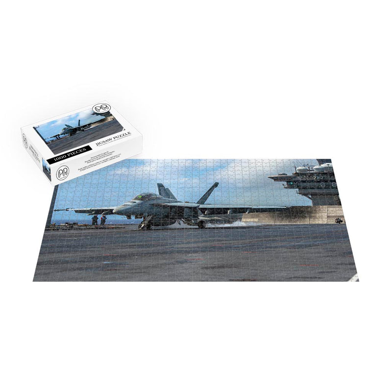 F/A-18F Super Hornet from the Mighty Shrikes (VFA) 94 Launches From USS Nimitz (CVN 68) Jigsaw Puzzle