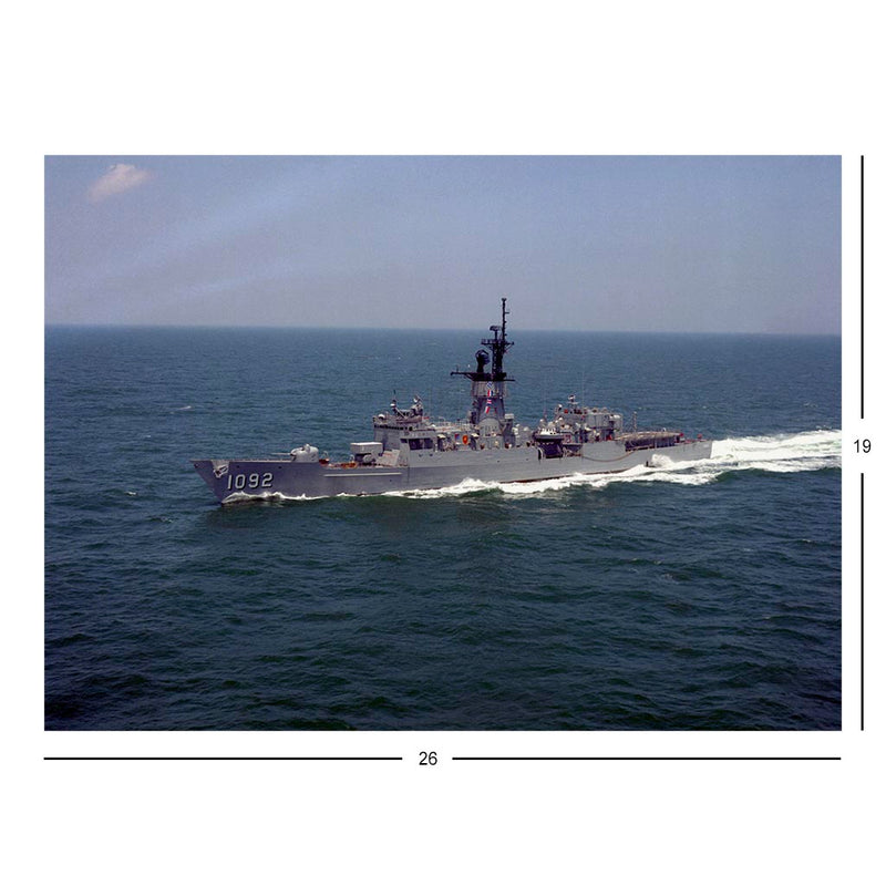 Frigate USS Thomas C. Hart (FF 1092) Underway in Chesapeake Bay Jigsaw Puzzle