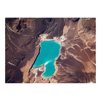 ISS Photograph of Laguna Verde's Turquoise Waters in South America Jigsaw Puzzle