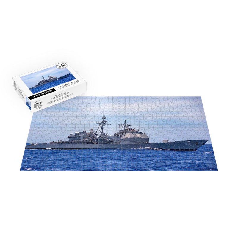Guided-missile Cruiser USS Robert Smalls (CG 62) Transits the Philippine Sea Jigsaw Puzzle