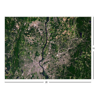 Landsat 9 View of Simsbury, CT Jigsaw Puzzle