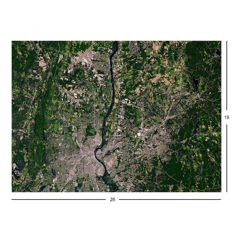 Landsat 9 View of Simsbury, CT Jigsaw Puzzle