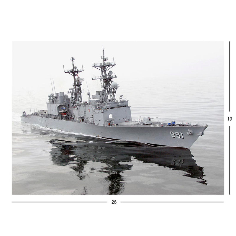 Destroyer USS Fife (DD 991) Underway In The Pacific Ocean Jigsaw Puzzle
