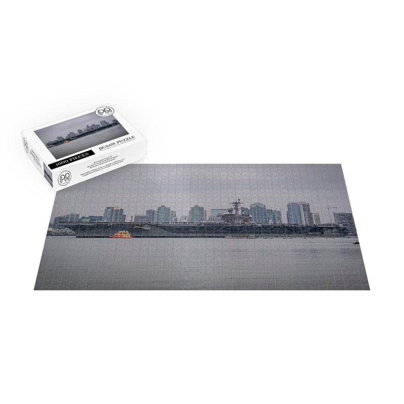 Aircraft Carrier USS Carl Vinson (CVN 70) Transits From NAS North Island, CA Jigsaw Puzzle