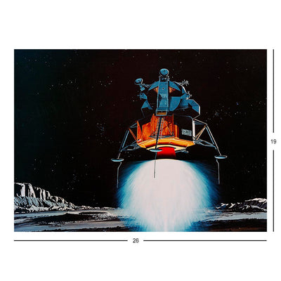 An Artist's Concept of the Apollo 11 Lunar Module Landing Jigsaw Puzzle