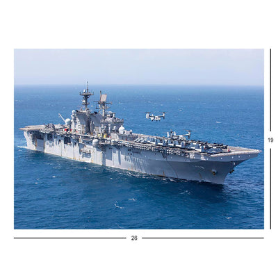 USS Makin Island Assault Ship Osprey Landing Jigsaw Puzzle