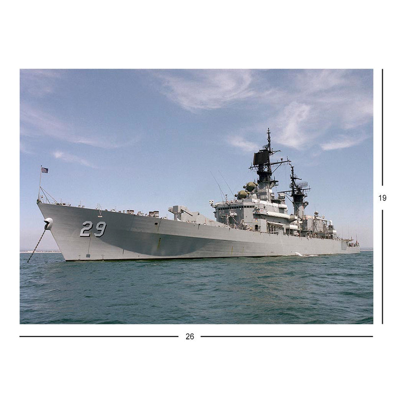 Guided Missile Cruiser USS Jouett (CG 29) Anchored Off San Diego Jigsaw Puzzle
