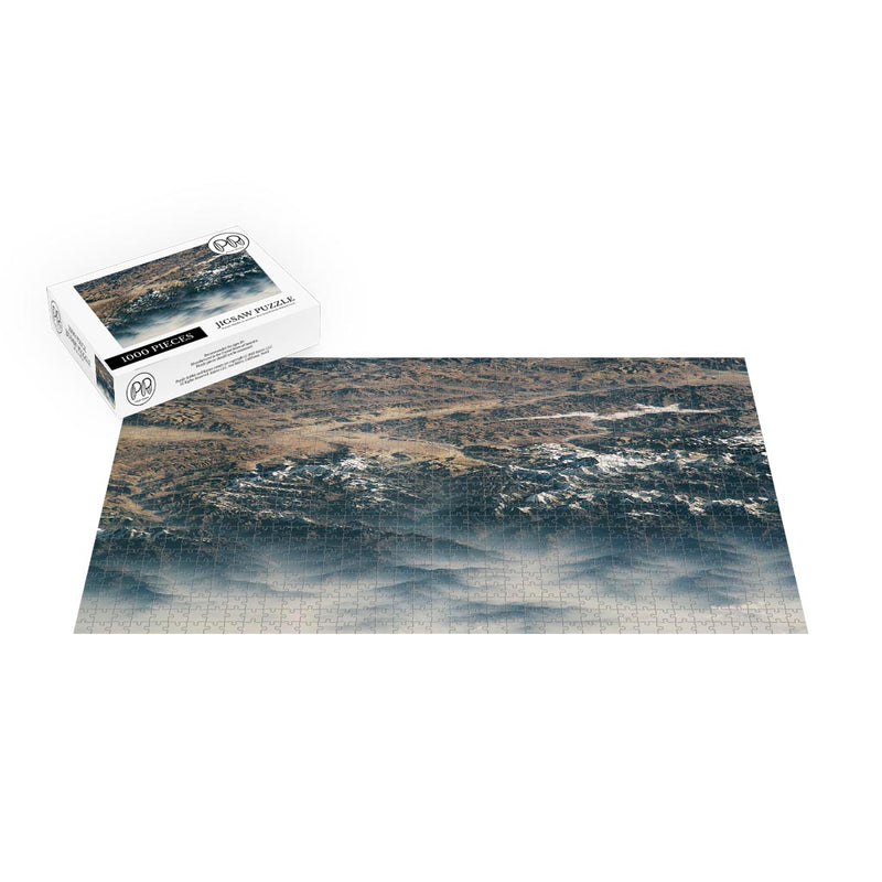 ISS Photograph of Morning Fog in the Himalaya Mountains Jigsaw Puzzle