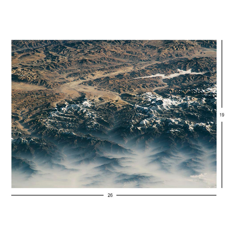 ISS Photograph of Morning Fog in the Himalaya Mountains Jigsaw Puzzle