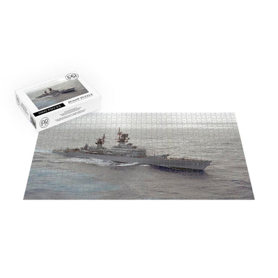 Guided Missile Cruiser USS Fox (CG-33) Underway in the Pacific Ocean Jigsaw Puzzle