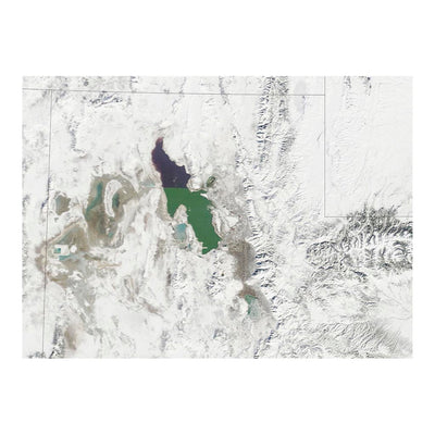 Aqua Satellite Image of Smog In The Salt Lake Valley, Utah Jigsaw Puzzle
