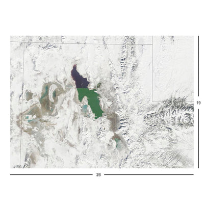 Aqua Satellite Image of Smog In The Salt Lake Valley, Utah Jigsaw Puzzle