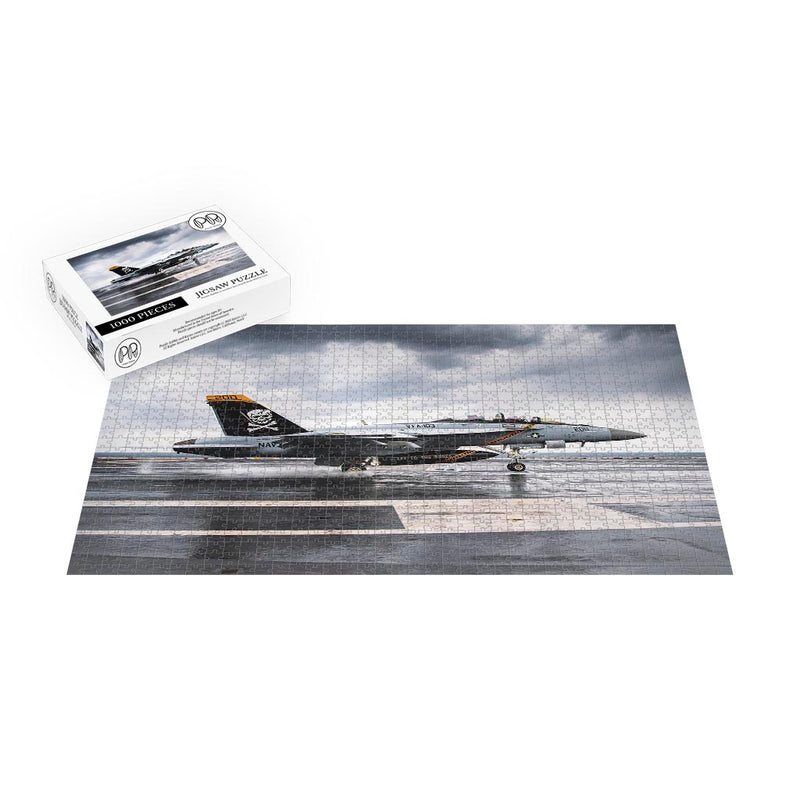 F/A-18E/F Super Hornet from Strike Fighter Squadron (VFA) 103 On USS George Washington Jigsaw Puzzle