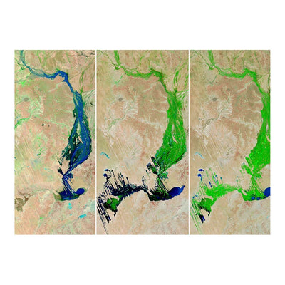 Terra Satellite Image of Lake Eyre Basin, Australia Jigsaw Puzzle
