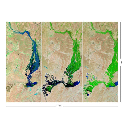 Terra Satellite Image of Lake Eyre Basin, Australia Jigsaw Puzzle