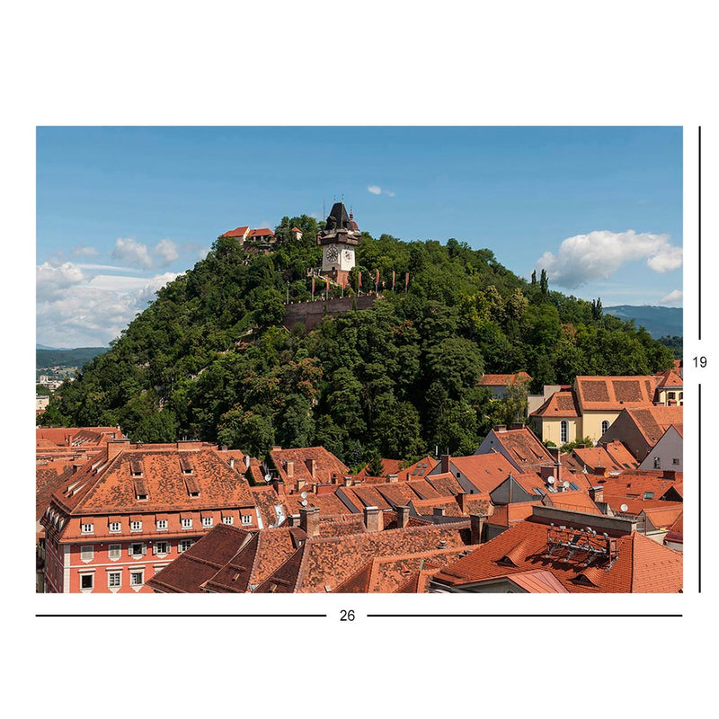 Castle Mountain,Graz, Austria Jigsaw Puzzle