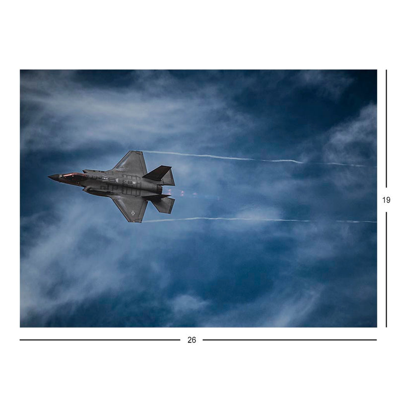 An F-35A Lightning II Pperforms A Strafing Run Jigsaw Puzzle