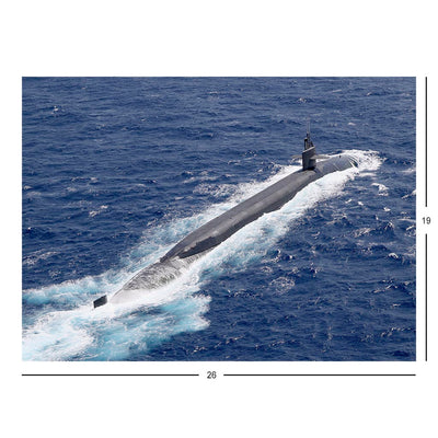 Ballistic Missile Submarine USS Maine (SSBN 741) Surfaces To Receive Replenishment Jigsaw Puzzle