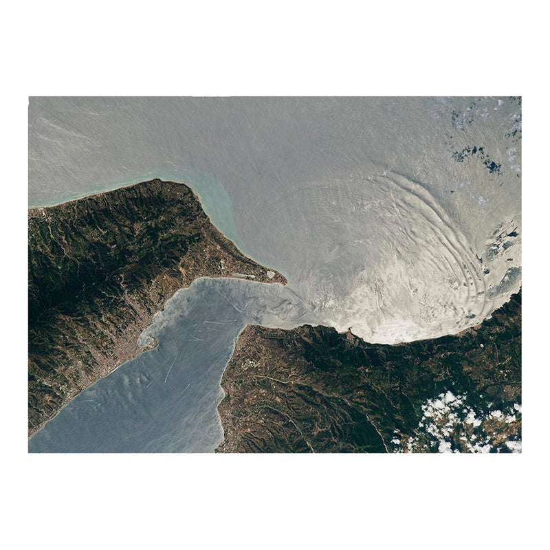 ISS Photograph of The Strait of Messina Between Sicily and Calabria, Italy Jigsaw Puzzle