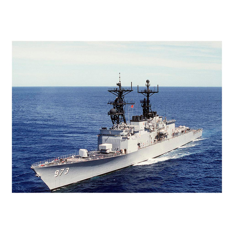 Destroyer USS John Young (DD 973) Underway During A Gunnery Exercise Jigsaw Puzzle