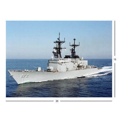 Destroyer USS Oldendorf (DD 972) Underway Jigsaw Puzzle