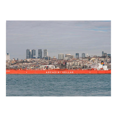 Oil tanker Aegean Harmony Sails Near Istanbul, Turkey Jigsaw Puzzle