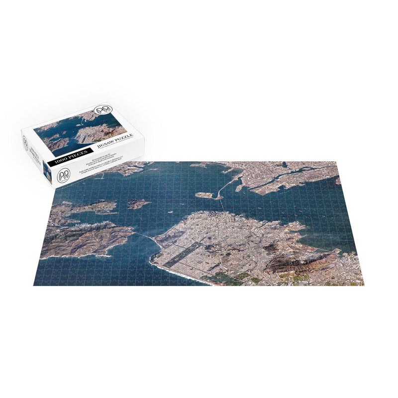 International Space Station Photograph Over San Francisco Bay Jigsaw Puzzle