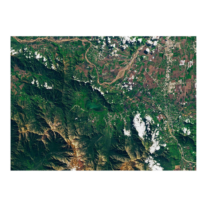 Landsat 9 Satellite Image of Laguna de Aculeo Jigsaw Puzzle