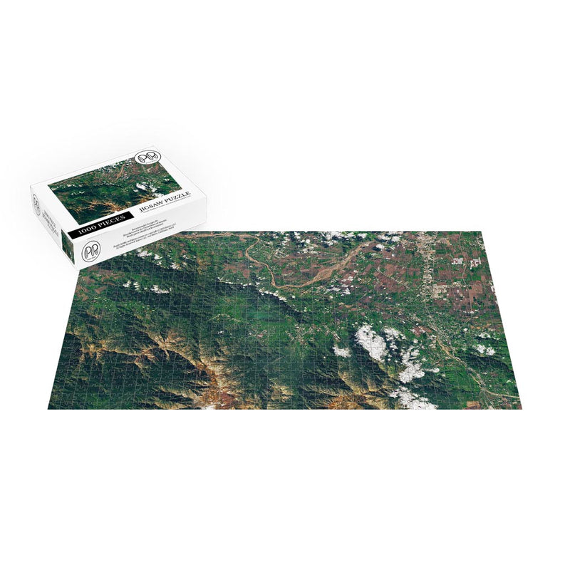Landsat 9 Satellite Image of Laguna de Aculeo Jigsaw Puzzle