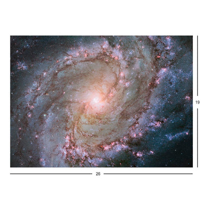 Hubble Telescope Image of Messier 83, The Southern Pinwheel Galaxy Jigsaw Puzzle