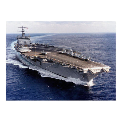 Nuclear-powered Aircraft Carrier, USS Enterprise (CVN 65) Conducting Flight Operations Jigsaw Puzzle