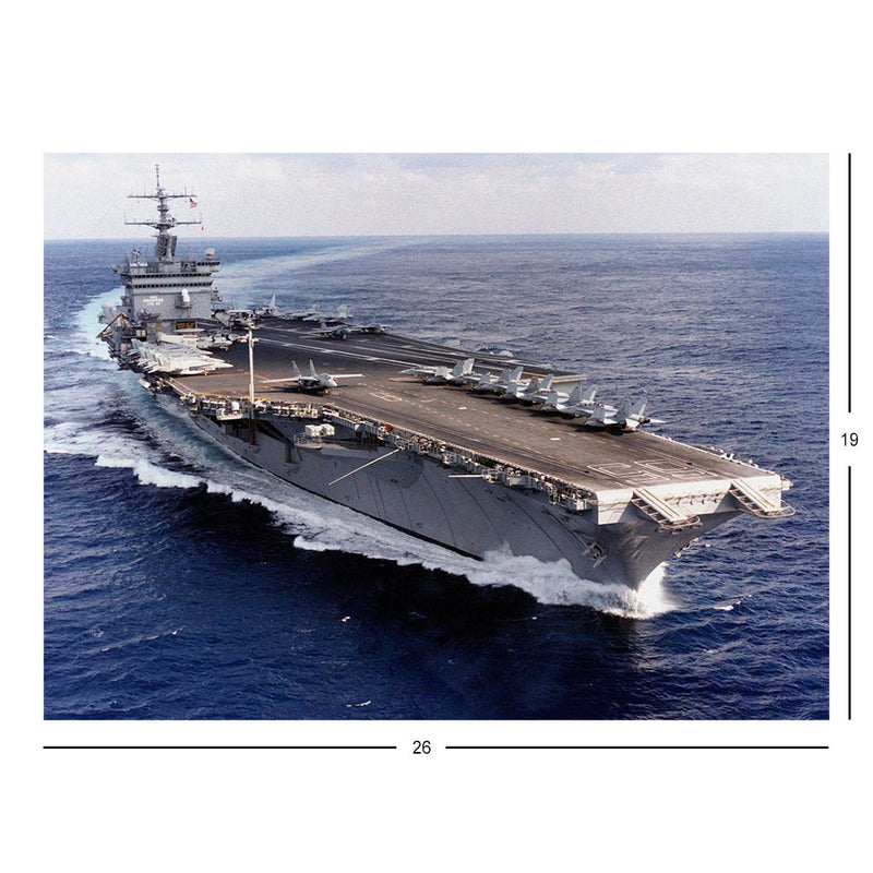 Nuclear-powered Aircraft Carrier, USS Enterprise (CVN 65) Conducting Flight Operations Jigsaw Puzzle
