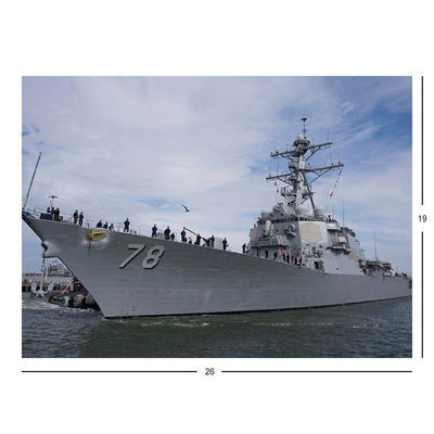 USS Porter (DDG 78) Departs Naval Station Norfolk Jigsaw Puzzle