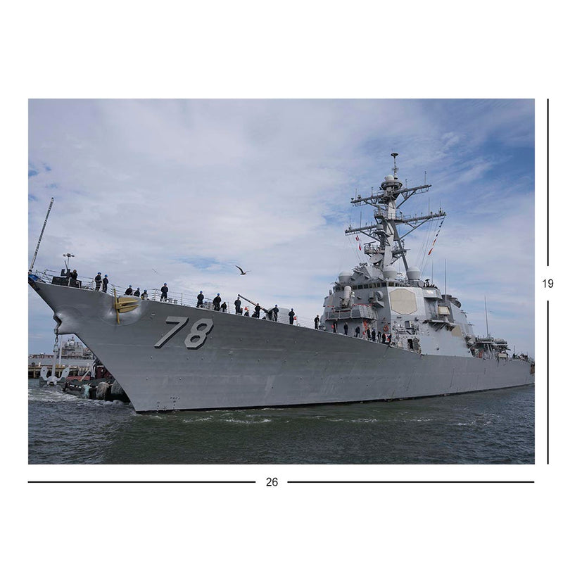 USS Porter (DDG 78) Departs Naval Station Norfolk Jigsaw Puzzle