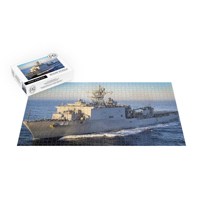 USS Harpers Ferry (LSD 49) Transits The Pacific Ocean Jigsaw Puzzle