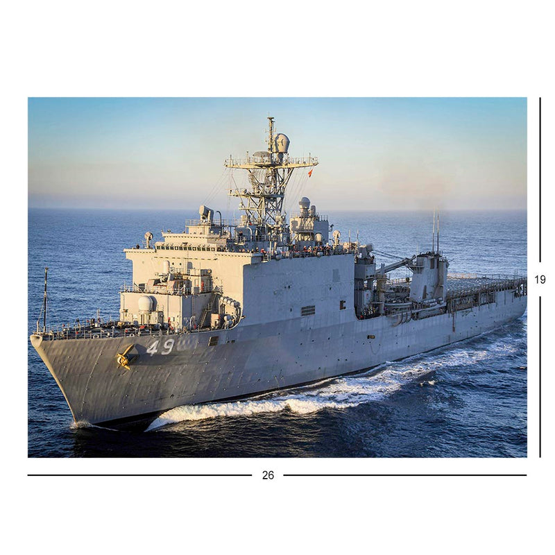 USS Harpers Ferry (LSD 49) Transits The Pacific Ocean Jigsaw Puzzle