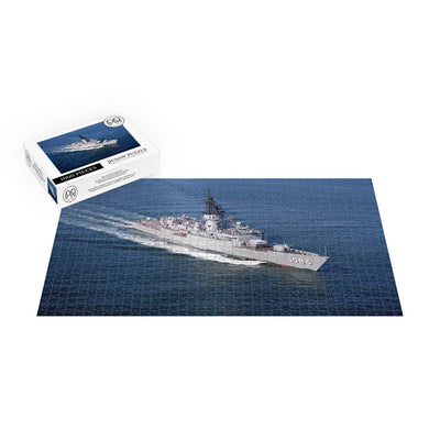 Frigate USS McCandless (FF 1084) Underway In Thimble Shoals Jigsaw Puzzle