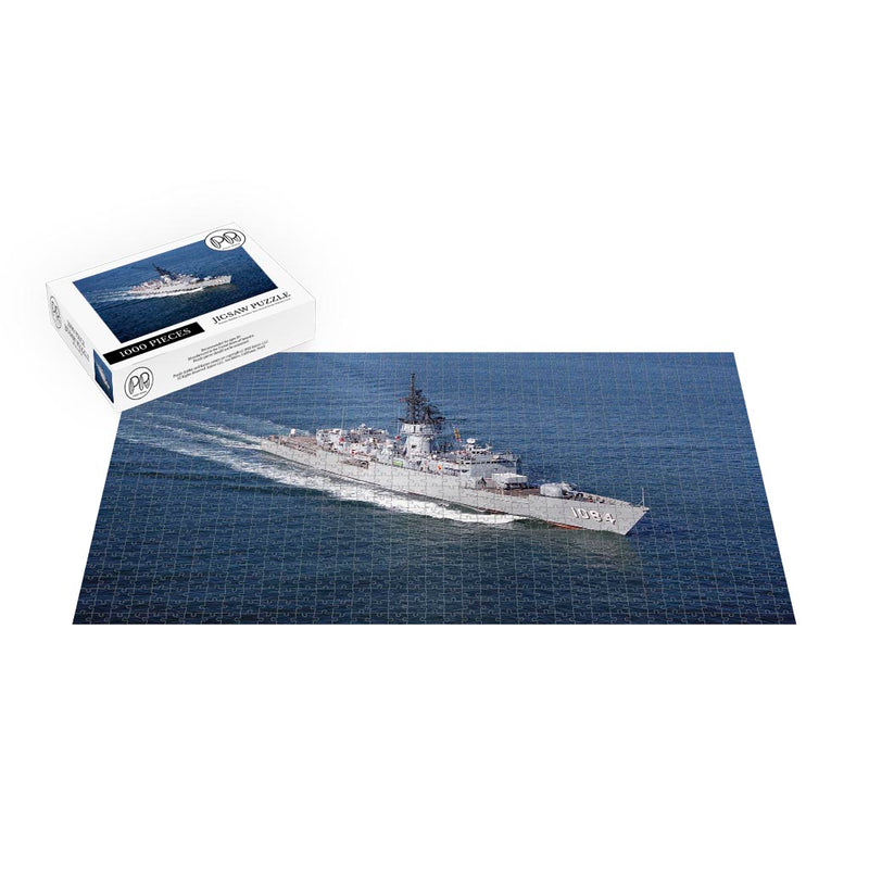 Frigate USS McCandless (FF 1084) Underway In Thimble Shoals Jigsaw Puzzle