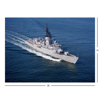 Frigate USS McCandless (FF 1084) Underway In Thimble Shoals Jigsaw Puzzle