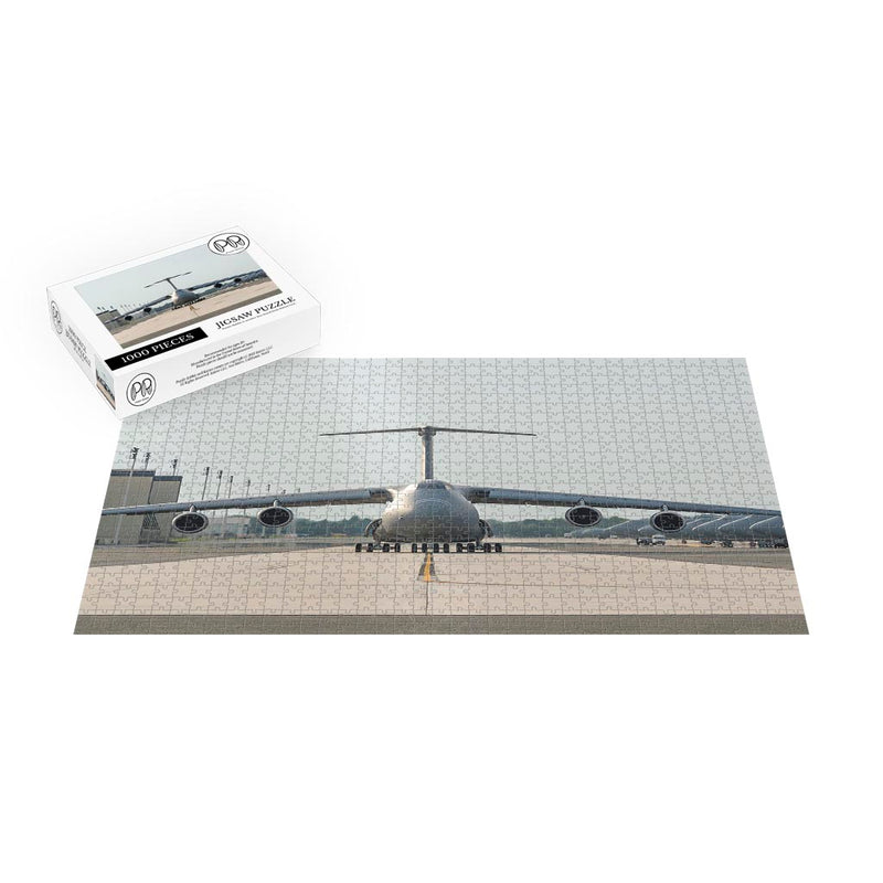 A C-5M Super Galaxy Taxis Down The Flightline Jigsaw Puzzle