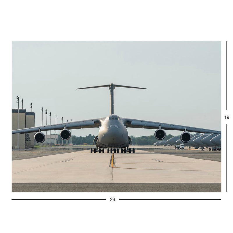 A C-5M Super Galaxy Taxis Down The Flightline Jigsaw Puzzle
