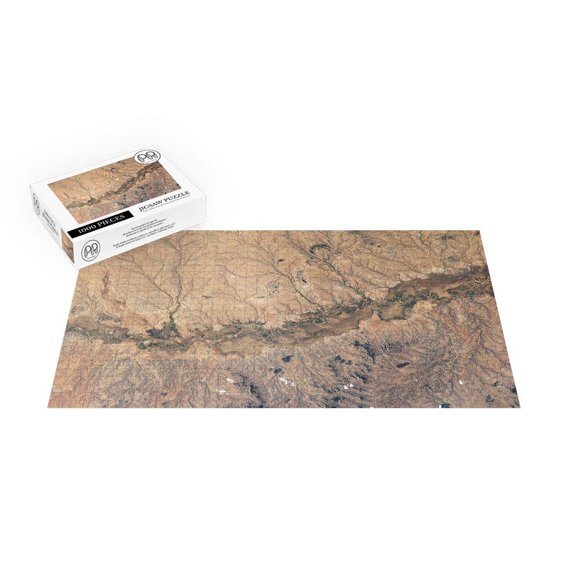 ISS Photograph of Shebelle River Floodplain, Ethiopia Jigsaw Puzzle