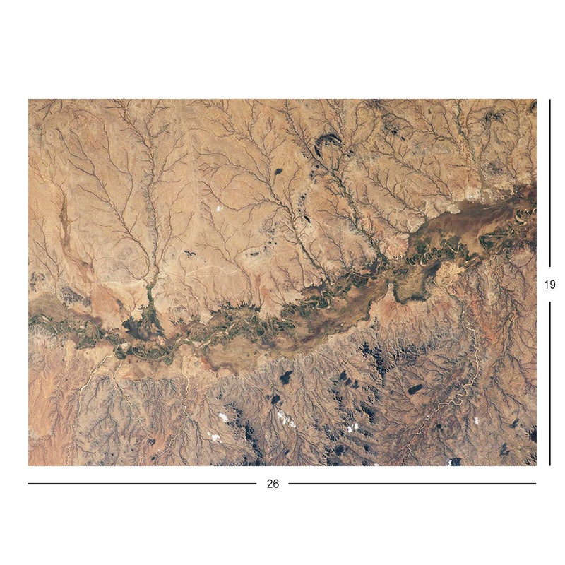 ISS Photograph of Shebelle River Floodplain, Ethiopia Jigsaw Puzzle